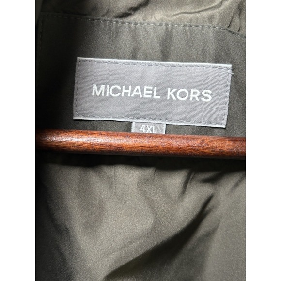 Michael Kors Men's Lightweight Zip Jacket Olive Green Casual Outerwear - Picture 2 of 8